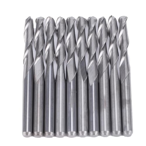 Eujgoov 10pcs Festkarbid 2 Flöte Spirale UPCUT -Router Bit 1/8 Zoll Schaft für Holz MDF PVC CNC -Fräswerkzeug von Eujgoov