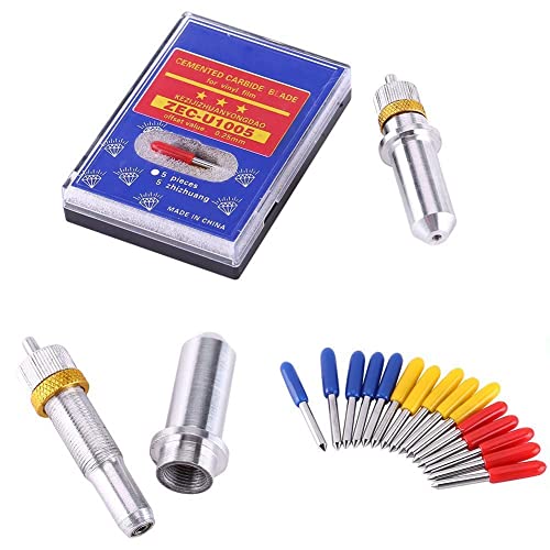 LANTRO JS Cutter Blades 15Pcs 30/45/60 Grad Schneidklingen aus Wolframstahl mit Halter für Plotter LANTRO JS Cutter Blades 15Pcs 30/45/60 Grad Schneidklingen aus Wolframstahl mit Halter für Plotter von LANTRO JS