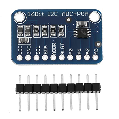 Eujgoov 16 Bit I2C ADC Development Board, Modul mit Programmierbarem Verstärkungsverstärker, Analog zu Digitaler Konverter von Eujgoov