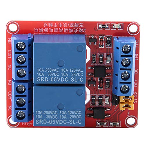 Eujgoov 2 Kanal -Relais -Modul mit Hoher und Niedriger Pegel -Trigger Optokoppler -Isolation Computer USB -Steuerschalter 24 V Dual -opto -to -Relay -Schnittstelle (5V) von Eujgoov