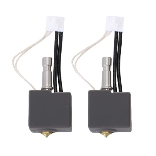 Eujgoov 2 Stück 3D-Drucker Hotend Kit 0,4mm Messing Ersatz für S1 Düse Heizung Patrone von Eujgoov