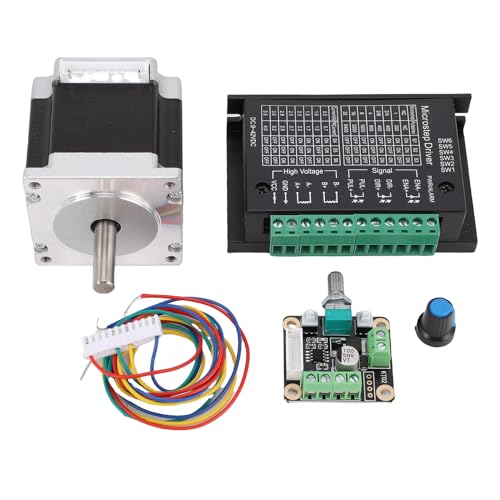 Eujgoov 23HS5628 Stepper Motor Triver Kit TB6600 32 Unterabteilungen 4A H Bridge Bipolarstromantrieb 126n.Cm 56 -mm -Schrittlänge CNC -Gravurautomaten für Mittelgroße Automatisierte Eujgoov 23HS5628 Stepper Motor Triver Kit TB6600 32 Unterabteilungen 4A H Bridge Bipolarstromantrieb 126n.Cm 56 -mm -Schrittlänge CNC -Gravurautomaten für Mittelgroße Automatisierte von Eujgoov