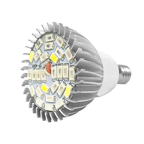 Eujgoov 28W Vollspektrum LED Wachstum, LED Pflanzenlampe Wachstum Glühbirne Licht Wachsende Lampe für Blumenpflanzen 85V-265V(E14) von Eujgoov