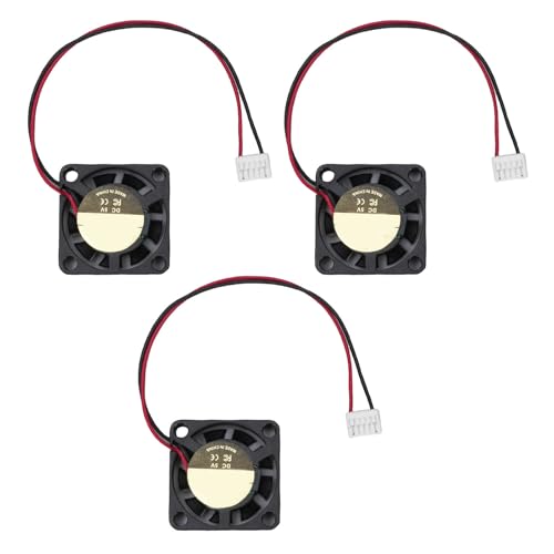 Eujgoov 3 PCs 2507 Axiallüfterersatz für K2 Plus 25x25x7mm Hochgeschwindigkeitskühllüfter mit 3D -Drucker von Eujgoov