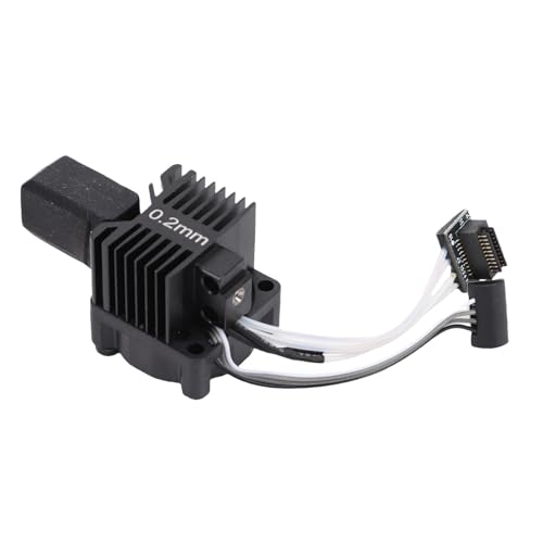 Eujgoov 3D -Drucker -Hotend -Kit, Integrierter Härtenstahl 0,2 -mm -Düse mit Kupfertem Heizblock, Nicht Removierbare Düse mit Keramikheizung und Thermistor für PLA PETG ABS PA PC Eujgoov 3D -Drucker -Hotend -Kit, Integrierter Härtenstahl 0,2 -mm -Düse mit Kupfertem Heizblock, Nicht Removierbare Düse mit Keramikheizung und Thermistor für PLA PETG ABS PA PC von Eujgoov