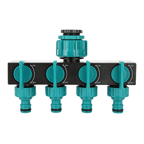 Eujgoov 4 -We -Wege Wassersplitter, Plastik ABS Gartengartenadapter für 4 Wege Wasserschlauchsplitter, Familiengärten, öffentliche Grüne Räume und Verschiedene Wasserbedürfnisse mit Offenem und Eujgoov 4 -We -Wege Wassersplitter, Plastik ABS Gartengartenadapter für 4 Wege Wasserschlauchsplitter, Familiengärten, öffentliche Grüne Räume und Verschiedene Wasserbedürfnisse mit Offenem und von Eujgoov