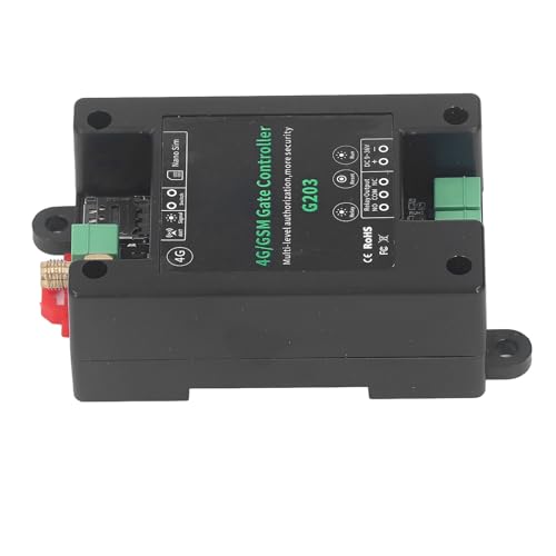 Eujgoov 4G GSM Gate Opener Fernbediener G203 Relaisschalter Dial Control 3G für Gates Garagenläden mit Globalem GSM 3G 4G Frequenz Fernstart RESET -ABS -Kunststoffgehäuse Eujgoov 4G GSM Gate Opener Fernbediener G203 Relaisschalter Dial Control 3G für Gates Garagenläden mit Globalem GSM 3G 4G Frequenz Fernstart RESET -ABS -Kunststoffgehäuse von Eujgoov