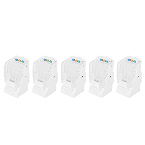 Eujgoov 5pcs Cat3 RJ11 Modul 4-Anruf Telefonmodule Connector für Netzwerk Engineering IDC Terminal für die Signalübertragung Eujgoov 5pcs Cat3 RJ11 Modul 4-Anruf Telefonmodule Connector für Netzwerk Engineering IDC Terminal für die Signalübertragung von Eujgoov