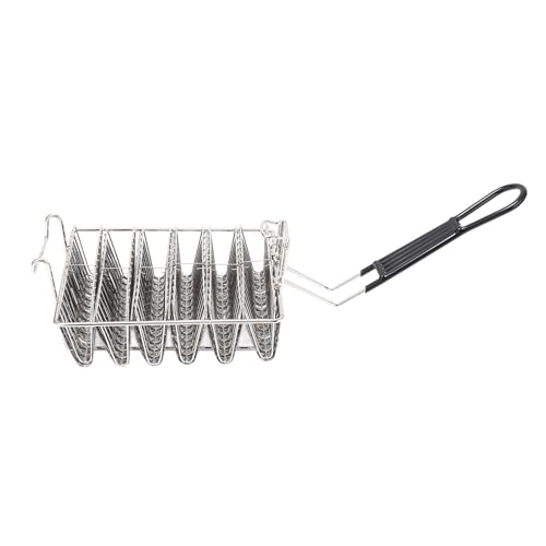 Eujgoov 6 Muscheln Fritteuchter Taco Halter Korb Safe Material V -Form Taco Shell Basket für Heimrestaurants Eujgoov 6 Muscheln Fritteuchter Taco Halter Korb Safe Material V -Form Taco Shell Basket für Heimrestaurants von Eujgoov