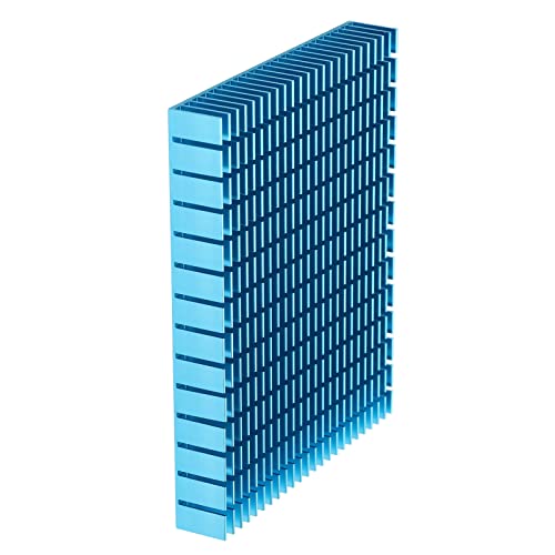 Eujgoov Aluminium Kühlkörper, 150x120x20mm Heatsink Kühlung Kühlerkühlung für CPU Leistungsverstärker PCB Board(Blau) von Eujgoov