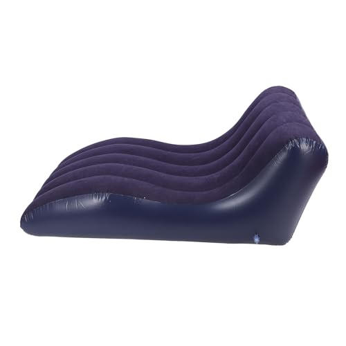 Eujgoov Aufblasbare Couch Tragbare Komfortable Lounge -Sofa für Picknicks Wandern - Entspricht der Menschlichen Körpertechnik, Geeignet für Mehrere Szenarien (Navy blau) von Eujgoov