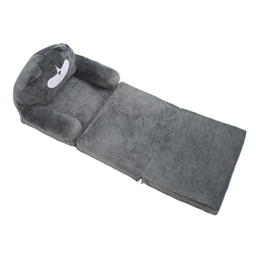 Eujgoov Baby Couch Folding Flip Out Kids Sofa Tragbarer Kleinkindstuhl für Reiselesung, Stoff Slush (Falten in Dritteln) von Eujgoov