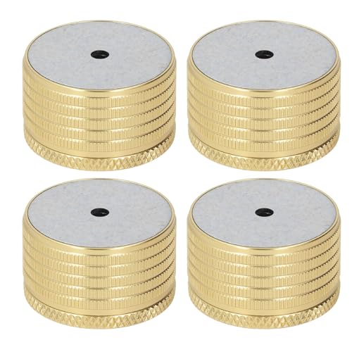 Eujgoov Betthöhung Stütze Beinrahmen Möbel Risers Sofa Tischlatten, Aluminiumlegierhöhe Beine Einstellbare Stuhlschrank für Verbesserte Stabilität (helles Gold) von Eujgoov