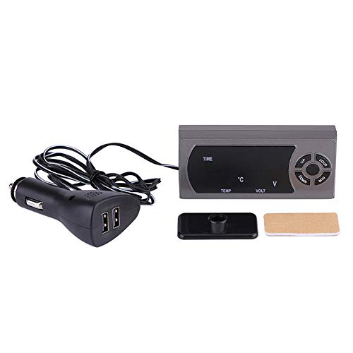 Eujgoov Digital Voltmeter 3 in 1 Autouhr mit Thermometer, für 12-24 -V -Autos, LED Anzeige, USB Ladeanschluss, Einfache Installation, Temperaturmessung 30 ℃ Bis 80 ℃ Eujgoov Digital Voltmeter 3 in 1 Autouhr mit Thermometer, für 12-24 -V -Autos, LED Anzeige, USB Ladeanschluss, Einfache Installation, Temperaturmessung 30 ℃ Bis 80 ℃ von Eujgoov