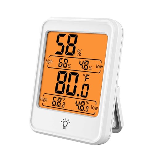 Eujgoov Digitale Temperatur- und Luftfeuchtigkeitsmesser Leicht Tragbares Tragbares Hochgenauigkeit Clear Display Indoor -Thermometer Hygrometer für Home Office Stylish Practical Abssize 80x59x23mm Eujgoov Digitale Temperatur- und Luftfeuchtigkeitsmesser Leicht Tragbares Tragbares Hochgenauigkeit Clear Display Indoor -Thermometer Hygrometer für Home Office Stylish Practical Abssize 80x59x23mm von Eujgoov