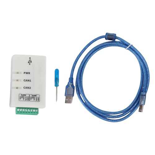 Eujgoov Dual Channel CAN CAN -Analysator, USBCAN 2C USB -CAN -Adapterkonverter mit Isolation für die Automatisierung der Automobilkalibrierung von Eujgoov