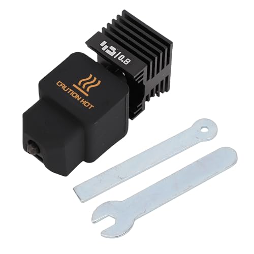 Eujgoov Düsensatz aus Gehärtetem Stahl A1 A1 Mini Hotend für Lab Combo 3D-Drucker mit Silikongel (0,8 mm) von Eujgoov