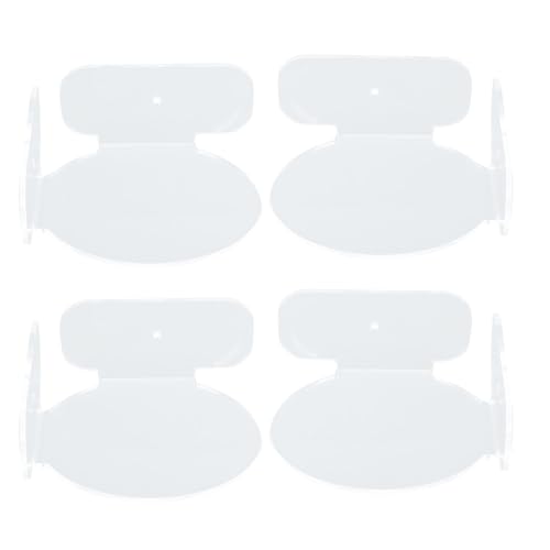 Eujgoov Einstellbares Mini-Kreis-Eckschelf, Premium-Acryl, Moderne Ästhetik, Problemloses Installation, Mehrzweckschelf mit Nicht Schädlicher Klebeband, für Babyphonitore. (Transparent) von Eujgoov