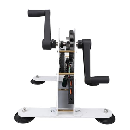 Eujgoov Handkurbelgenerator Pedal Power Foot Tragbar 50W mit 2 USB-Anschlüssen und DC 1-35V-Schnittstelle für Zuhause, Ruhige Arbeiten, Multi Funktional Eujgoov Handkurbelgenerator Pedal Power Foot Tragbar 50W mit 2 USB-Anschlüssen und DC 1-35V-Schnittstelle für Zuhause, Ruhige Arbeiten, Multi Funktional von Eujgoov