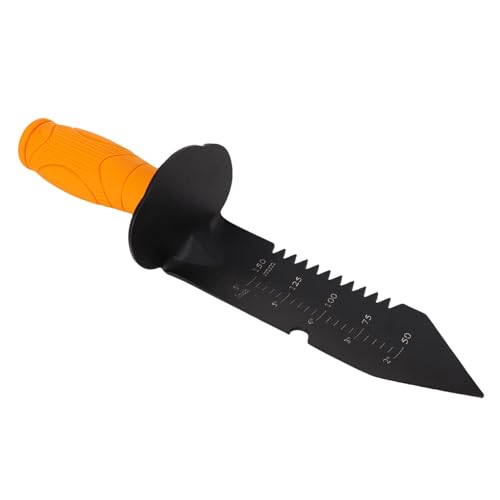 Eujgoov Hochleistungswarenschaufel, Graben nach Gartenarbeit und Ausgrabung, Metallsägenschaufel mit Gummigriff, Nylonscheide mit Gürtelschleife von Eujgoov