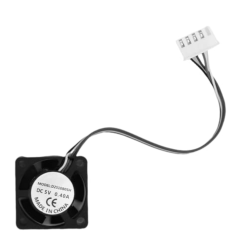 Eujgoov Hotend Cooling Lüfter, 2510 Ruhiger Lüfter 18000 U/Min 0,4a 2W mit Doppelkugellager für Keramikheizung Kühlung A1 A1 Mini 3D -Drucker von Eujgoov