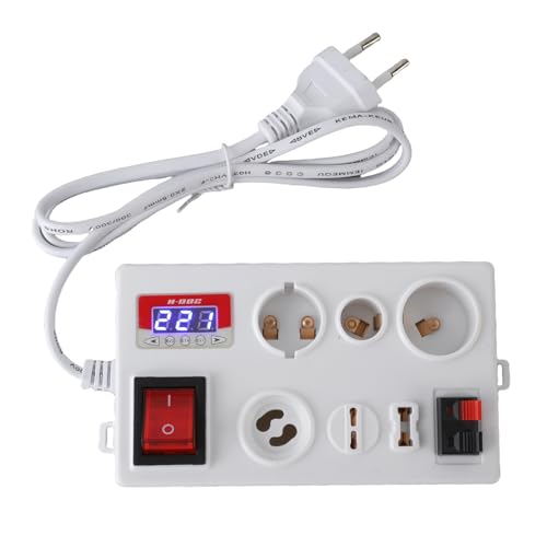 Eujgoov LED -Spannungstester, Multifunktionale Stromspannungsstrom -Messung LED -Anzeige -Lampentester Box für B22 E14 E27 GU10 G4 Bis G12 G9 mit PC (EU-Stecker 85-265V) von Eujgoov