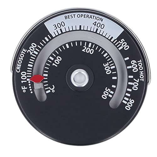 Eujgoov Magnetofen-Thermometer, Aluminiumlegierungs-Zifferblattplatte 0-500 ° C für Kamin Eujgoov Magnetofen-Thermometer, Aluminiumlegierungs-Zifferblattplatte 0-500 ° C für Kamin von Eujgoov