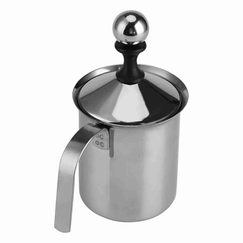 Eujgoov Milchfrother, Handheldmilch-Kutschen, Handbuch Milchcreamer Handpumpe, Beste Cremige Milchschaumhersteller, Doppelschichtfilterbildschirm, Milchfrother für 2-3 Tassen Kaffee, Hochwertiger Eujgoov Milchfrother, Handheldmilch-Kutschen, Handbuch Milchcreamer Handpumpe, Beste Cremige Milchschaumhersteller, Doppelschichtfilterbildschirm, Milchfrother für 2-3 Tassen Kaffee, Hochwertiger von Eujgoov