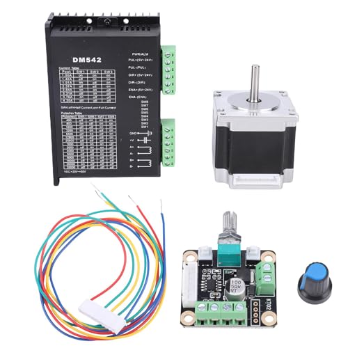 Eujgoov NEMA23 Stepper Motor Triver Kit 2.8a 56 Mm 23HS5628 Motor 126N.CM und DM542 Digitalmikrostrep -Treiber für Gravurmaschinen 3D -Drucker CNC -Maschinenmaschinen Geeignet Eujgoov NEMA23 Stepper Motor Triver Kit 2.8a 56 Mm 23HS5628 Motor 126N.CM und DM542 Digitalmikrostrep -Treiber für Gravurmaschinen 3D -Drucker CNC -Maschinenmaschinen Geeignet von Eujgoov