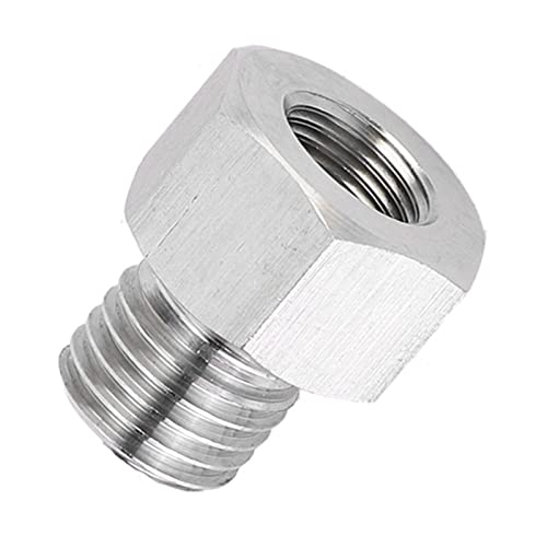Eujgoov NPT -Anpassungsadapter, Aluminiumlegierung Weiblich 1/8 Bis M12X1.5 Männlicher Männlicher Fester Präzisionsfäden Enge Verbindungsreiniger Enthalten, Gebaut, um die Standardspezifikation zu von Eujgoov