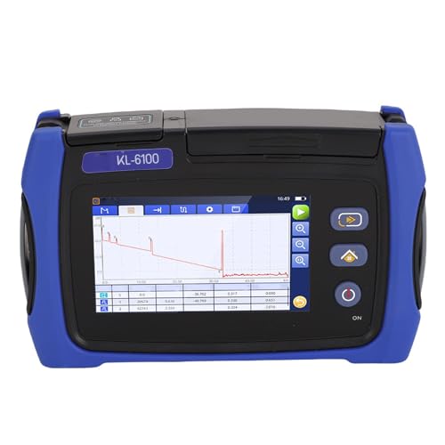 Eujgoov OTDR-Tester, Glasfasertester, 4,3-Zoll-Touchscreen, Echtzeitmodus, 6000-mAh-Akku, Datenspeicherung für Dunkle Umgebungen Eujgoov OTDR-Tester, Glasfasertester, 4,3-Zoll-Touchscreen, Echtzeitmodus, 6000-mAh-Akku, Datenspeicherung für Dunkle Umgebungen von Eujgoov