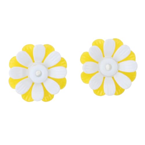 Eujgoov Premium 30sts Matare Ersetzt Blumen von Natur aus Einfach Ansprechend für Outdoor Decor Plastik (Gelb + weiß (mit weißem Kern)) von Eujgoov