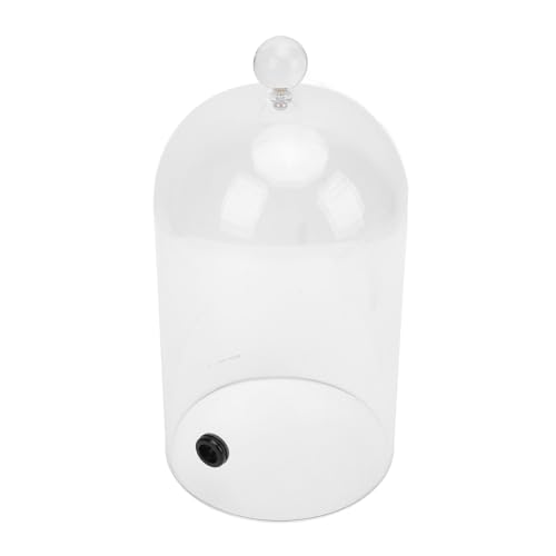 Eujgoov Raucher Cloche Dome Cover Deckel für Lebensmittelgetränke, Sicheres Material, Geeignet für Kitchen Restaurant Bar Hinterhof BBQ, 1 X Raucher Cloche1 X Griff (24cm) von Eujgoov