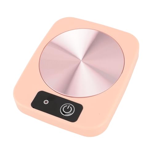 Eujgoov Schnellheizung Kaffeetassenheizung Coaster Tragbarer Thermostatbecherwärmer für Home Office ABS (PINK) von Eujgoov