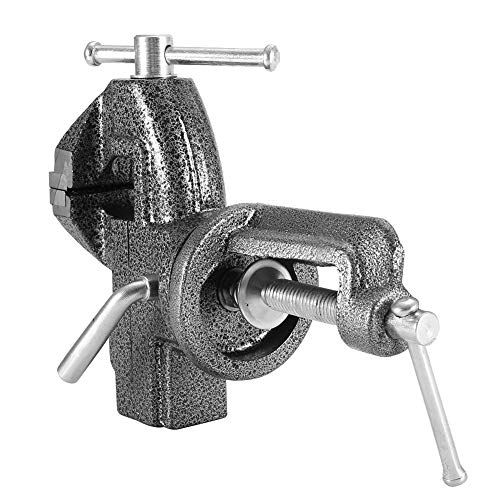 Eujgoov Schwere Tisch Klemme Mini-Bank Schraube 360 ° Drehen, Desktop-Schraubstock Tisch Unten Schraub Stange (70 mm) von Eujgoov