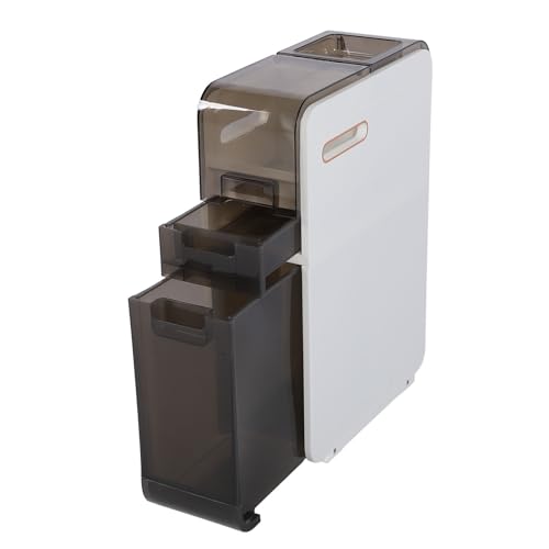 Eujgoov Slim Slim Rolling Stream Cabinet für Badezimmertoilette, Großer Kapazitätsboden Organizer mit Rädern für die Heimtoilette (2 Schicht 30.5x23x23cm) von Eujgoov