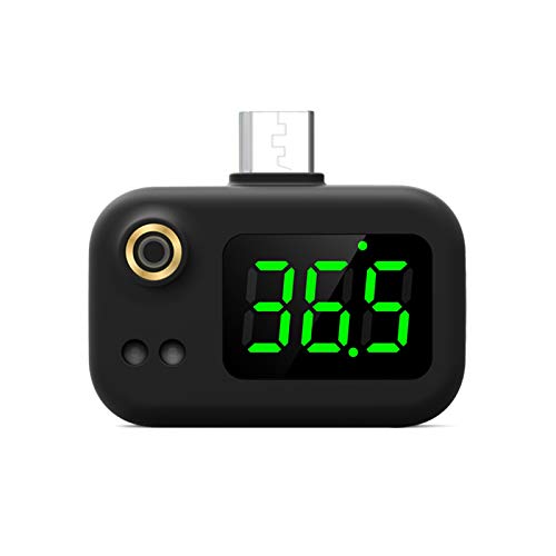 Eujgoov Smart Quick Start Schwarzes Telefon Thermometer USB für den Professionellen Gebrauch für Home/Outdoor ABS -Material von Eujgoov