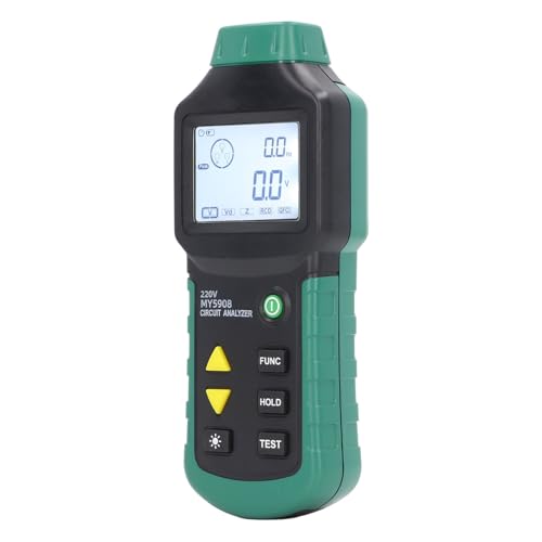 Eujgoov TRMS-Schaltkreisanalysator-Tester, 265 V Messung von Wechselspannung, Spannungsabfallmessung, Multifunktionen, RCD-Test und GFCI-Test von Eujgoov