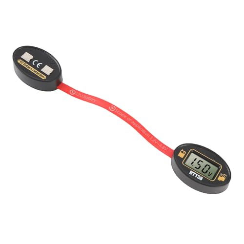 Eujgoov Vielseitiger Batteriestester, Magnetkapazitätstester Digitaler Batteriespannungsdetektor für 1,2 V Bis 4,8 V und 9 V mit Scanner -Multimeter von Eujgoov