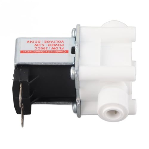 Eujgoov WASSERMAGNETVENTIL 24 V, 300 CCM, Normalerwese Geschlossen, Elektisches Magnetventil, Wasserreiniger-Zubehör für 1/4 Pe-Rohree von Eujgoov