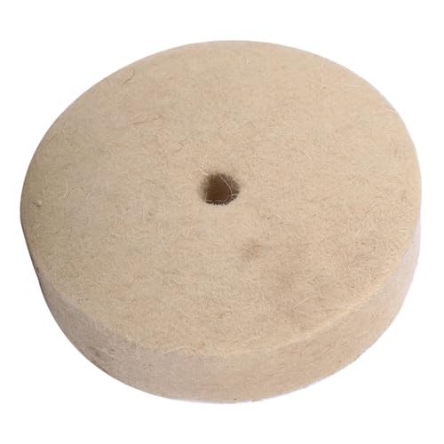 Eujgoov Weiches Wollpolierrad 1pc 100x25mm 4 Beige Filzmühle für Metall, Keramik, Glas mit Schleifrädern, Zum Polieren von Wachs oder Schleifpaste Eujgoov Weiches Wollpolierrad 1pc 100x25mm 4 Beige Filzmühle für Metall, Keramik, Glas mit Schleifrädern, Zum Polieren von Wachs oder Schleifpaste von Eujgoov