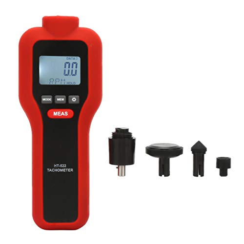 HT-522 Berührungsloser Drehzahlmesser 2-19999 LCD Digital Pocket Rotation Gauge Rotate Speed ​​Meter von Eujgoov