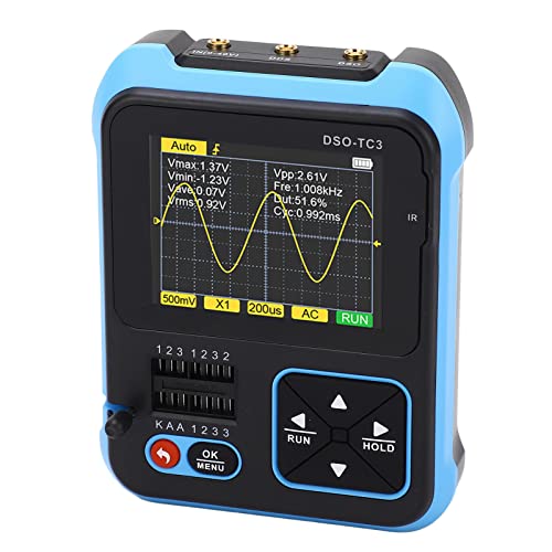 Handheld Oszilloskop DSO TC3 Digitalspeicher Oszilloskop Generator Multimeter für Kapazitäts und Widerstandsprüfungen (Standard) von Eujgoov