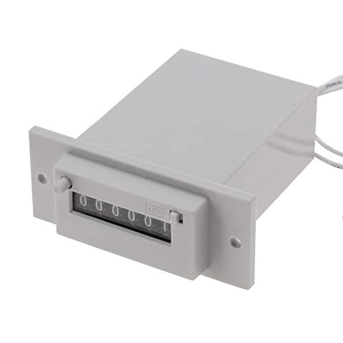 Impulszähler CSK6 YKW 6 Elektromagnetischer Zähler 6-stelliger Zähler Digit Elektromagnetischer Impulszähler 110V / AC220V / DC24V (AC220V) von Eujgoov