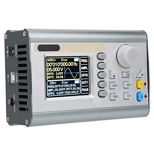 JDS2900-60M Signalgenerator DDS Funktion Niederfrequenz Signalgenerator 2CH Funktion Signalquellen mit beliebiger Wellenform AC100-240V(EU Plug) von Eujgoov