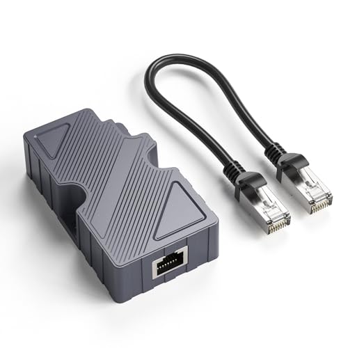 Kompaktes Dishy V2 RJ45-Ethernet-Kabel-Konverter-Set für Stabile Netzwerkverbindung, 1 Adapter 1 Ethernet-Kabel, Heimbüro-Nutzung von Eujgoov