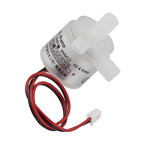 Mini Wasserpumpe, 1 Stück Weiße Mini-Lebensmittelqualität Kleine Pumpe Zlwb-12 Bürstenlose Wasserpumpe 12 V DC 6 W für Aquarium und Sonnensystem von Eujgoov