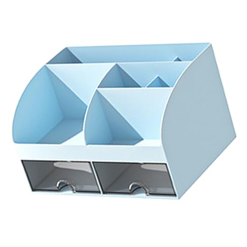 Minimalist Desktop Storage Box Multifunktionaler Schubladenorganisator für Büroschreibtisch Ordentlich und Praktisch (BLUE) von Eujgoov