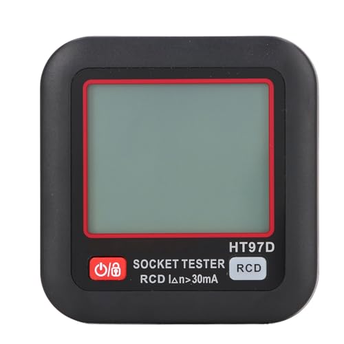 Multi-Buchse Tester, Elektrischer RCD-Tester HD LCD-Display-Steckdosen-Detektor AC30-260V EU-Stecker Multi-Buchse Tester, Elektrischer RCD-Tester HD LCD-Display-Steckdosen-Detektor AC30-260V EU-Stecker von Eujgoov