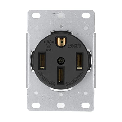 NEMA 14-50R 4-Loch-Industriesteckdose US-Standard-Industriesteckdose 50 A 125 V/250 V von Eujgoov